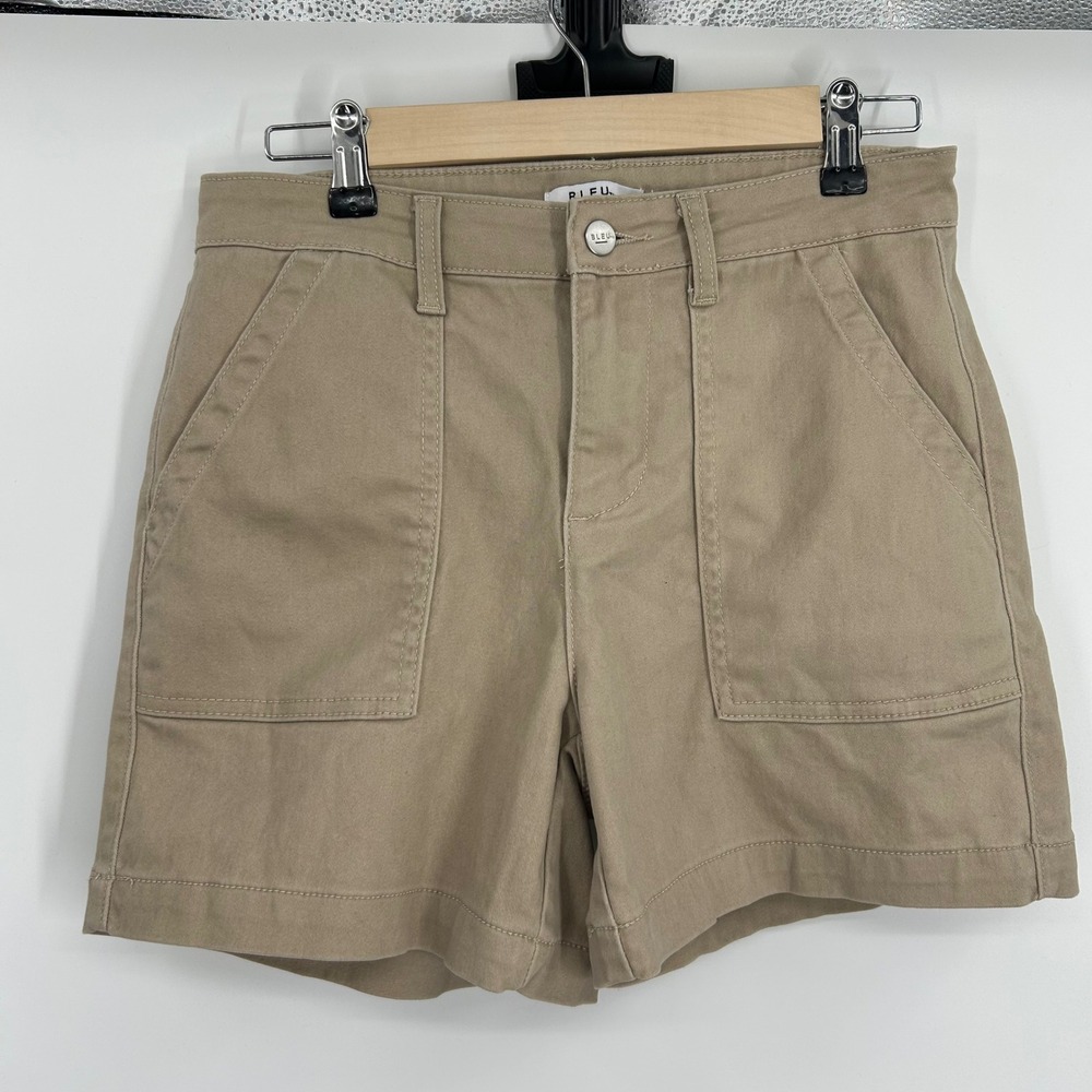 BLEU Womens Khaki‎ Tan Utility Patch Pocket Shorts Size 6 TMS1006 Cotton Blend